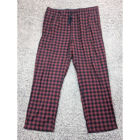 Nautica Pants Men Extra Large Plaid Sleepwear Pajama Drawstring Flannel Lounge - Picture 3 of 9